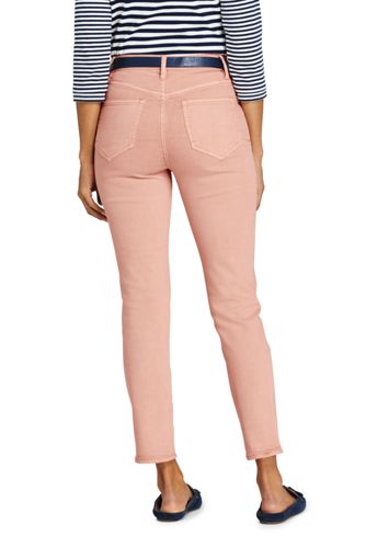 lands end high rise slim ankle jean