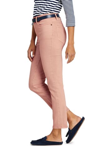 lands end high rise slim ankle jean