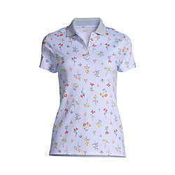 Women's Plus Size Supima Cotton Short Sleeve Polo Shirt, Front