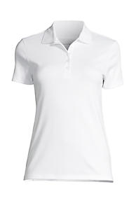 Lands End School Uniform Womens Adaptive Short Sleeve Interlock Polo Shirt