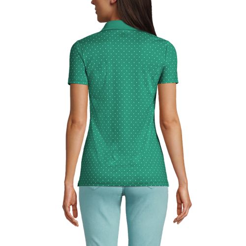 Polo en Coton Supima à Manches Courtes, Femme Stature Standard image number 1