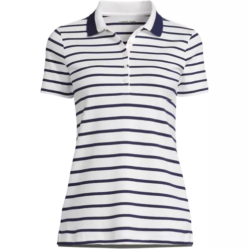 Women's Supima Cotton Polo Shirt, Front