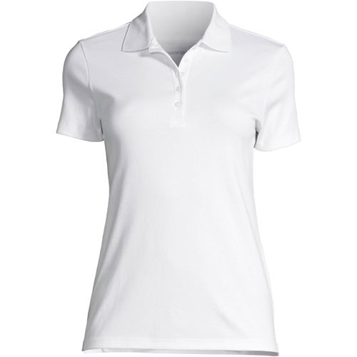 NWT Lands End Women's Soft Pima Polo Shirt Blouse Top Size Petite S  MSRP $39 