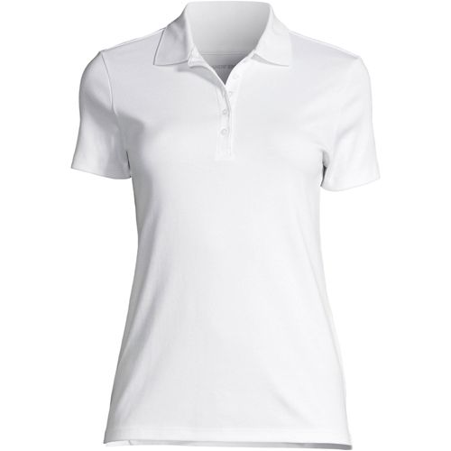 Plain white polo 2024 shirt for women