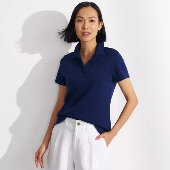 Women's Supima Cotton Polo Shirt - primary