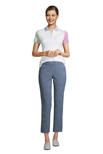 Polo en Coton Supima à Manches Courtes, Femme Stature Standard image number 8