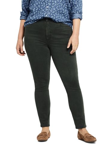 lands end high rise slim ankle jeans