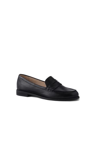 womens slip on loafers black