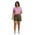 Women's Plus Size Mesh Cotton Short Sleeve Polo Shirt , alternative image