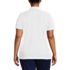 Women's Plus Size Mesh Cotton Short Sleeve Polo Shirt , Back