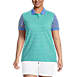 Women's Plus Size Mesh Cotton Short Sleeve Polo Shirt , Front