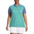 Women's Plus Size Mesh Cotton Short Sleeve Polo Shirt , Front