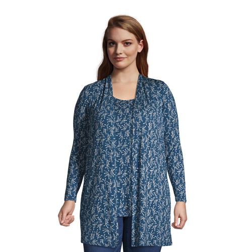 lystmrge Womens plus Sweaters 4x Open Front Lightweight Cardigan