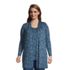 Women's Plus Size Lightweight Jersey Knit Long Cardigan, Front