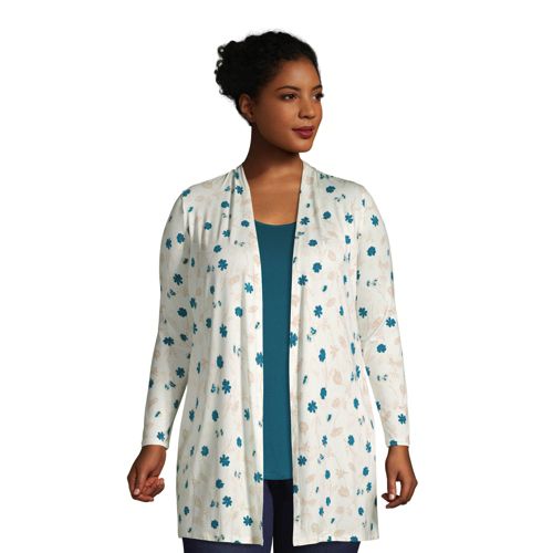 Plus Size Long Knit Cardigans Lands End