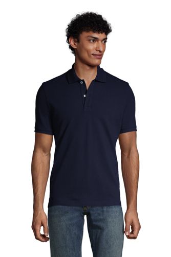 Men's Stretch Piqué Polo Shirt, Tailored Fit