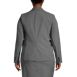 School Uniform Women's Plus Size Washable Wool Two Button 26" Blazer, Back