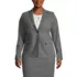 School Uniform Women's Plus Size Washable Wool Two Button 26" Blazer, Front