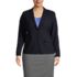School Uniform Women's Plus Size Washable Wool Two Button 26" Blazer, Front