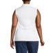 Women's Plus Size Sleeveless Supima Cotton Polo, Back