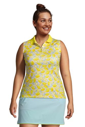 Plus size cheap sleeveless golf shirts