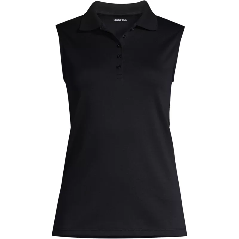 Women's Plus Size Supima Cotton Polo, Front