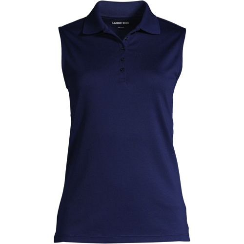 Cotton sleeveless polo shirt best sale