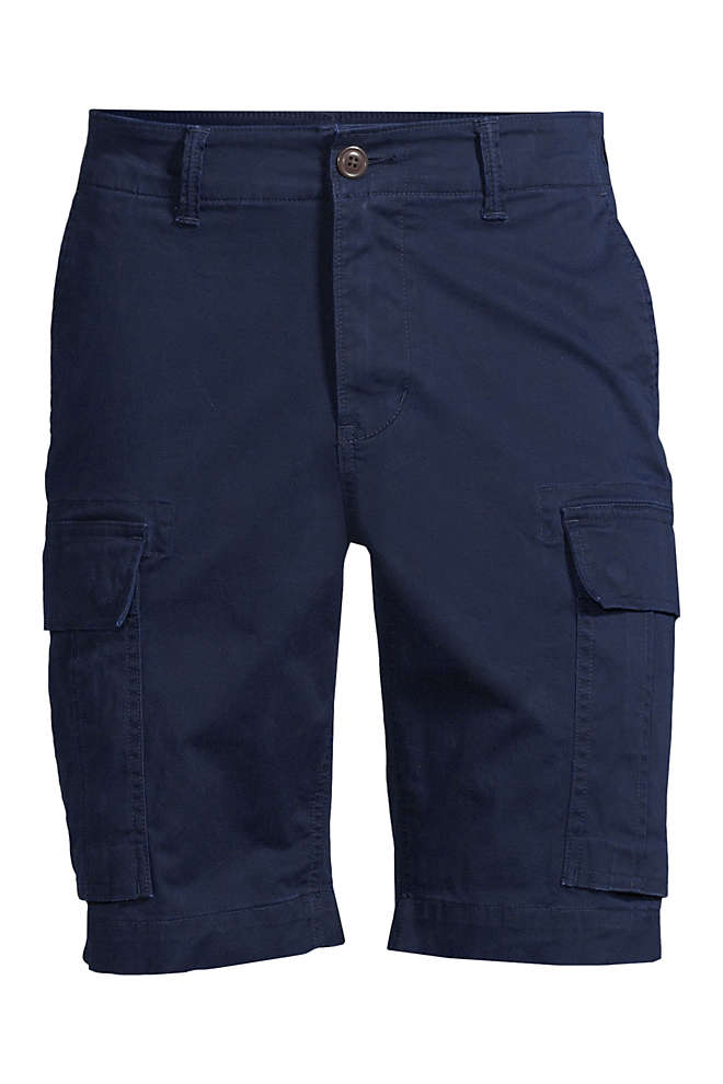 Lands End Mens Traditional Fit 10.5 Comfort-First Knockabout Cargo Shorts