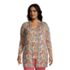Women's Plus Size Lightweight Jersey Knit Long Cardigan Print, Front
