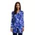 Women's Petite Lightweight Jersey Knit Long Cardigan Print, Front