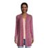 Women's Lightweight Jersey Knit Long Cardigan Print, Front