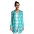 Women's Petite Lightweight Jersey Knit Long Cardigan Print, Front