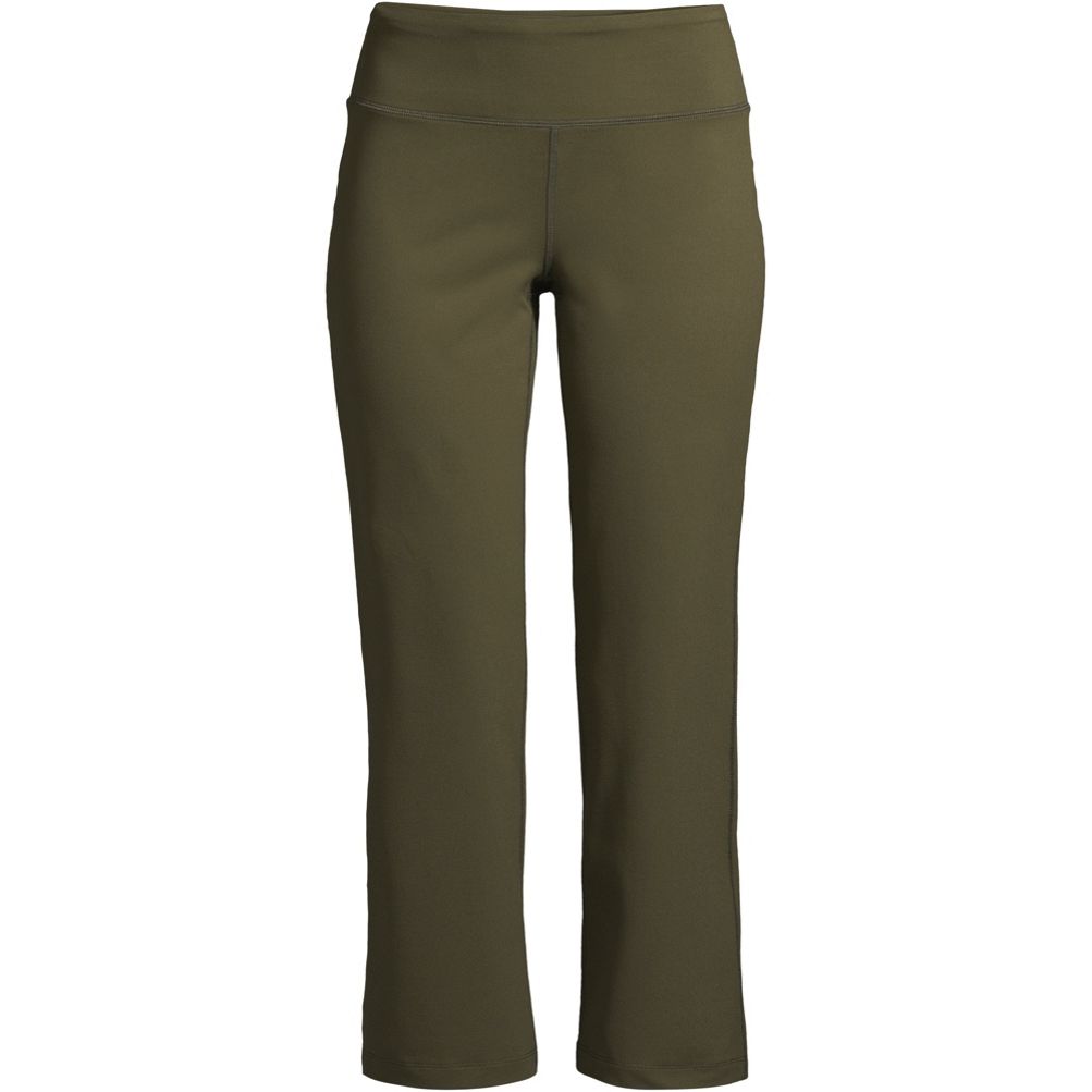 Lands' End Women's Tall Active Crop Yoga Pants 