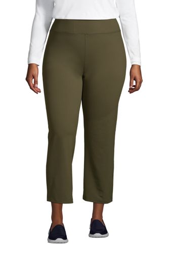 Plus Size Active Crop Pants Lands' End