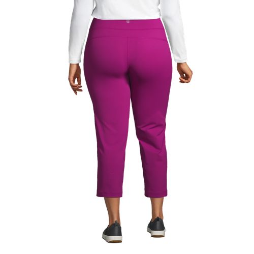 Women's Plus Size Petite Knit Bootcut Yoga Pants in Turquoise