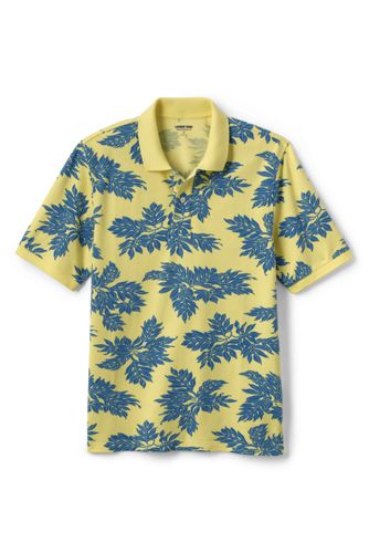 Men S Short Sleeve Print Comfort First Mesh Polo Shirt Lands End