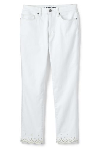 lands end high rise slim ankle jean