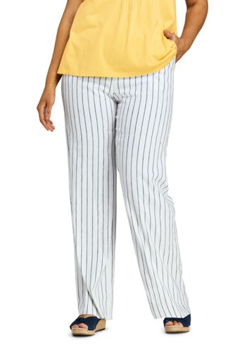 plus size linen pants suits