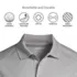 Men's Short Sleeve Rapid Dry Active Polo Shirt, alternative image