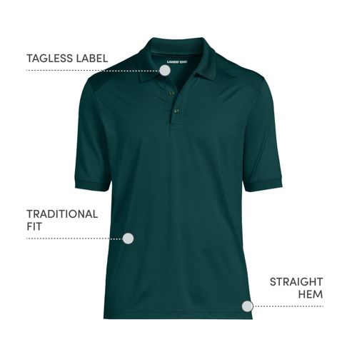 Men's Custom Logo Short Sleeve Rapid Dry Active Polo Shirt