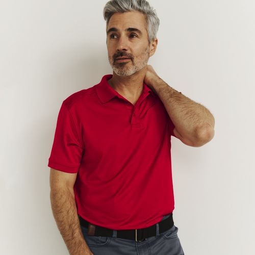 Men's Short Sleeve Rapid Dry Active Polo Shirt