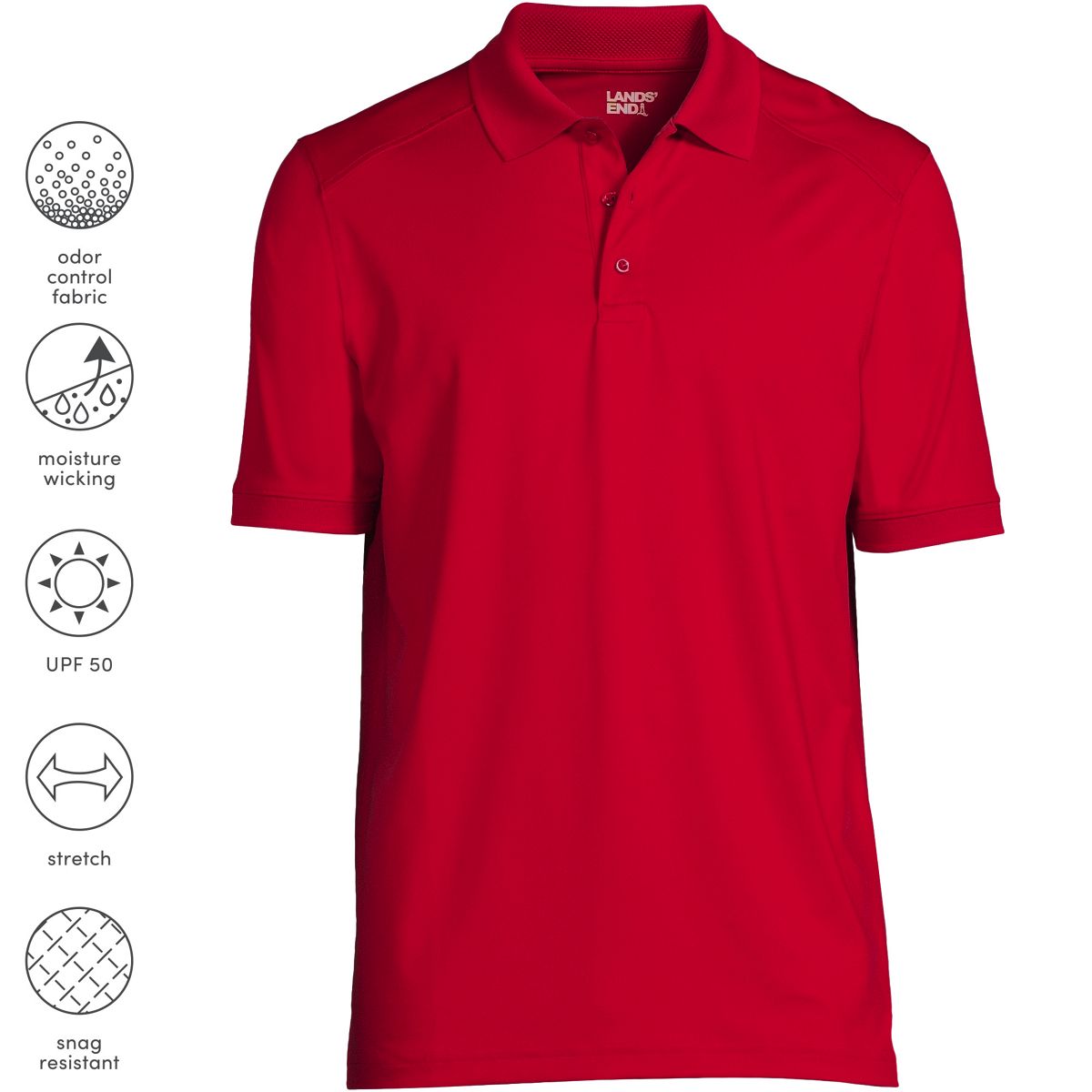Men's Short Sleeve Rapid Dry Active Polo Shirt
