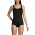 Women's Petite Tugless Low Leg One Piece Swimsuit, Front