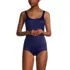 Women's Mastectomy Scoop Neck Tugless Sporty One Piece Swimsuit, Front