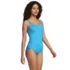  Women's Tugless Low Leg One Piece Swimsuit, Front