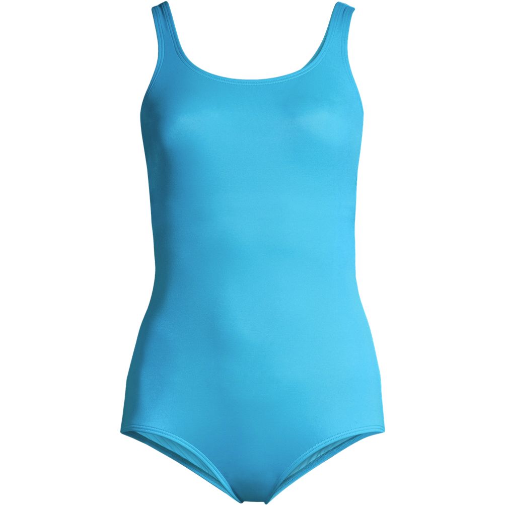 Lands' End Women's Ddd-Cup Chlorine Resistant Scoop Neck Soft Cup