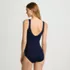 Women's Tugless Low Leg One Piece Swimsuit, Back
