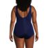 Women's Plus size Tugless Low Leg One Piece Swimsuit, Back