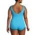 Women's Plus size Tugless Low Leg One Piece Swimsuit, Back