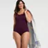 Women's Plus size Tugless Low Leg One Piece Swimsuit, alternative image